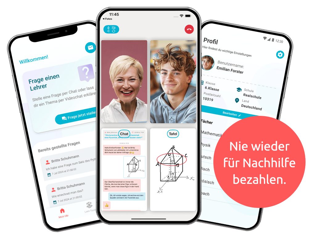 Nie wieder für Nachhilfe bezahlen.