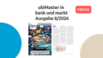 Titelseite der Fachzeitschrift bank und markt, Ausgabe 8/2026, mit dem Beitrag über Kundenbindung durch digitale Nachhilfe